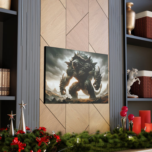 "Armored-Turtle” Monster - 1st Edition - CANVAS ART