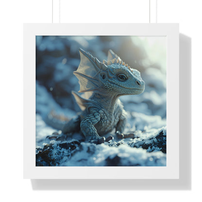 "Avalanche" Baby Dragon - 1st Edition - FRAMED POSTER