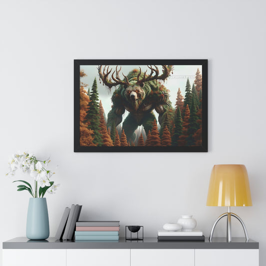 "Elk-Bear” Monster - 1st Edition - FRAMED POSTER