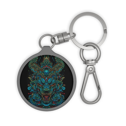"Abstract-Green" Tiger - KEYCHAIN