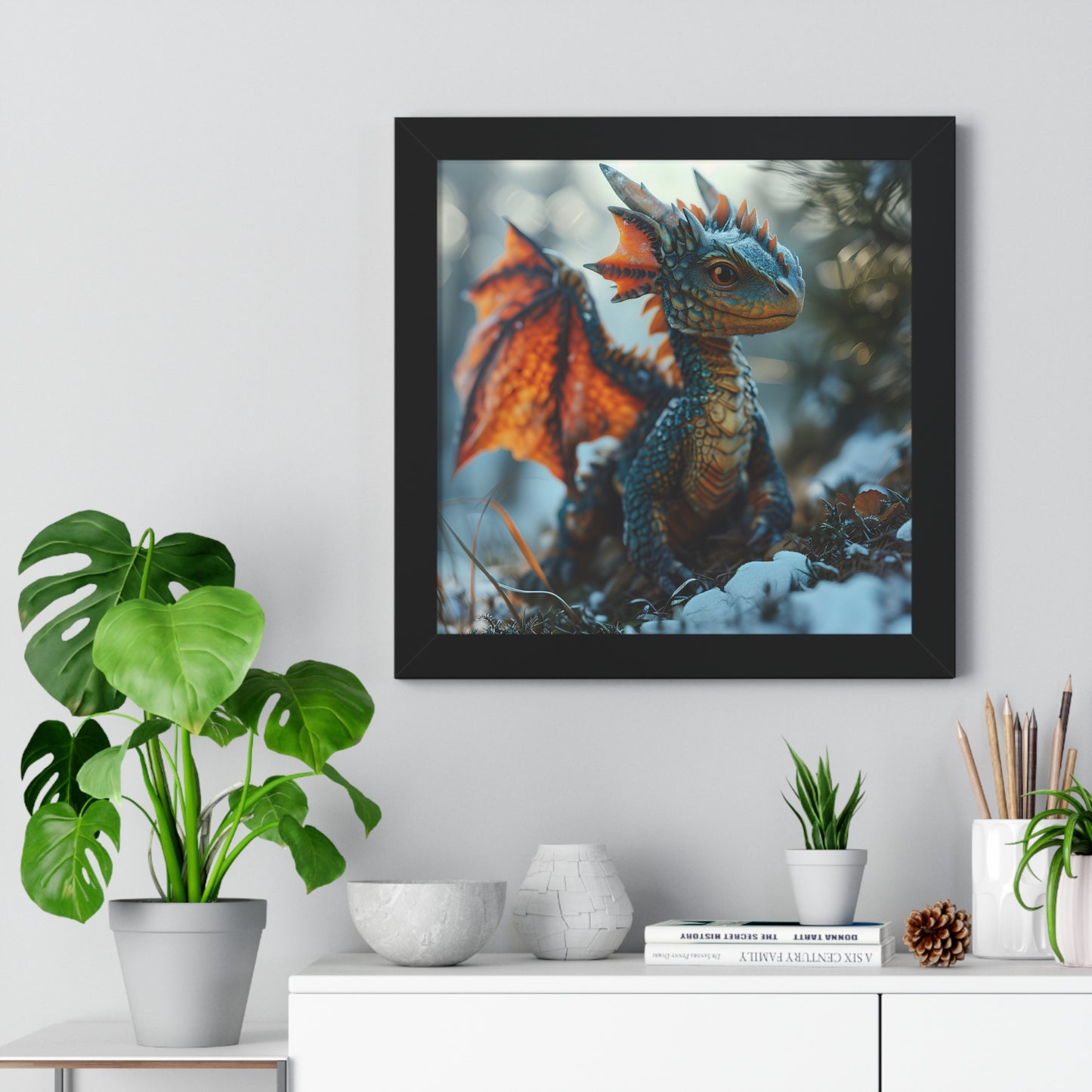 "Cool Guy" Baby Dragon - 1st Edition - FRAMED POSTER